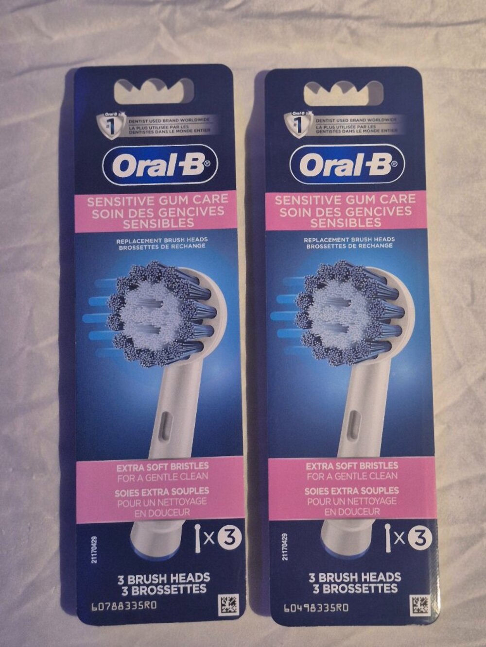 6 Count Oral B Replacement Heads Sensitive Care